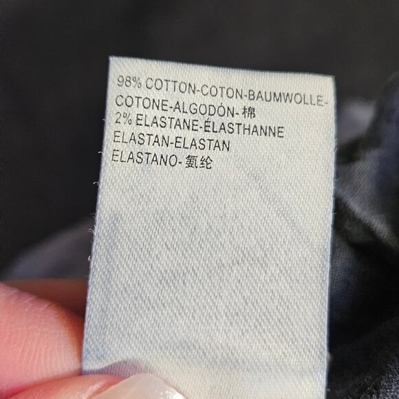 We The Free Grey Corduroy Pants Size 26 Skinny Exposed Button Fly Skater - Picture 7 of 10